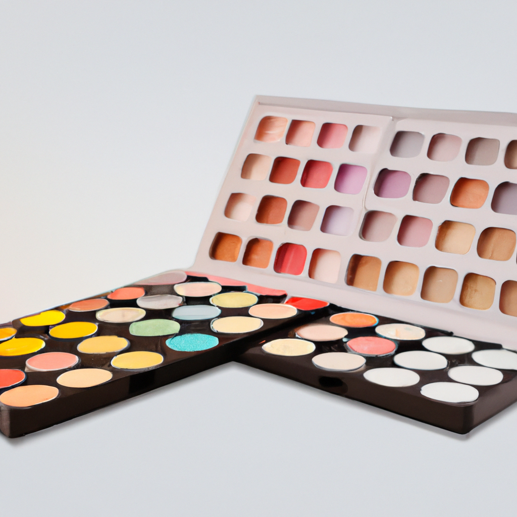 Arreglo de productos minimal con sombras suaves