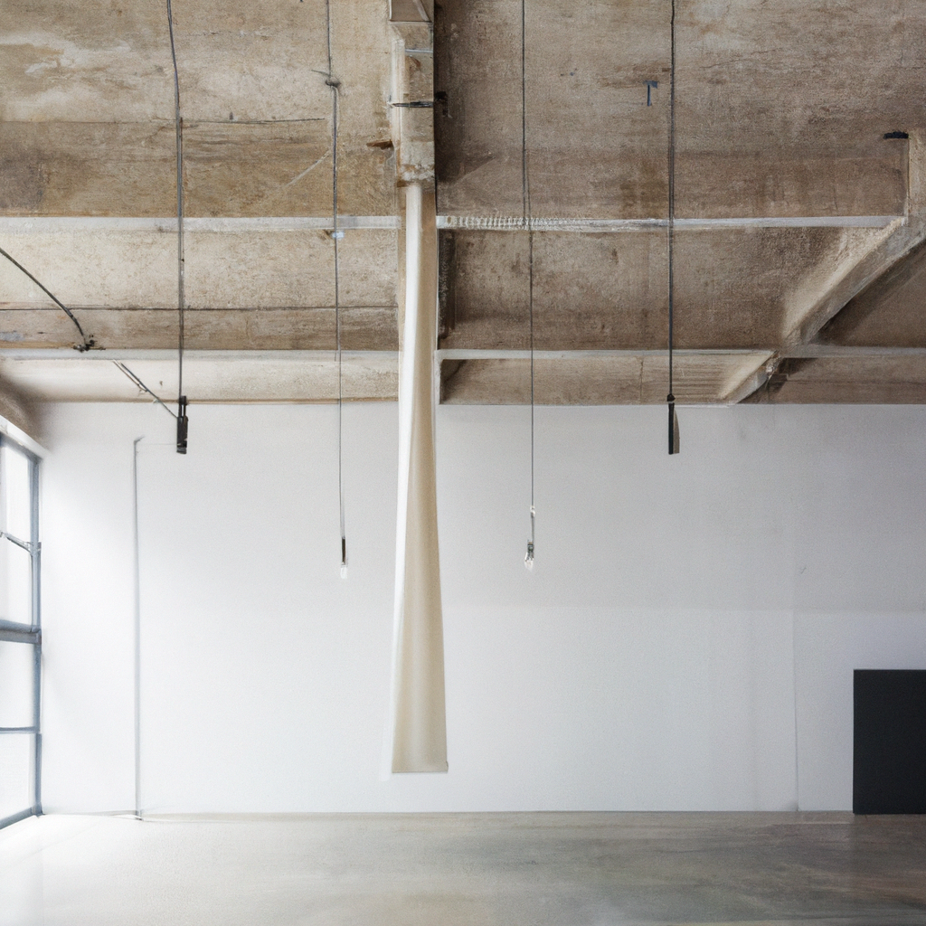 Nuevo espacio con grandes ventanas de luz norte y suelo de hormigón